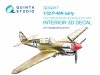 Quinta Studio QD32217 P-40N early 3D-Printed coloured Interior on decal paper (Hasegawa/Eduard) 1/32